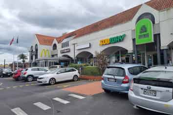BETWEEN MCDONALD'S, HELL PIZZA AND SUBWAY!