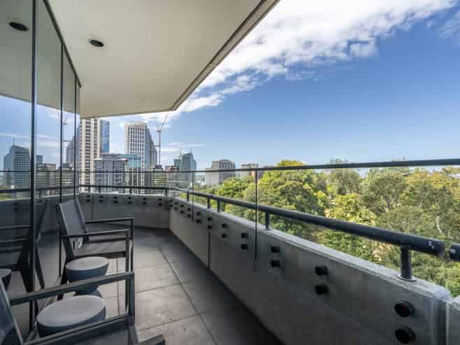 Spacious contemporary office with park views