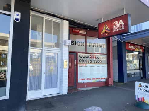 Retail space in the heart of Epsom suburb