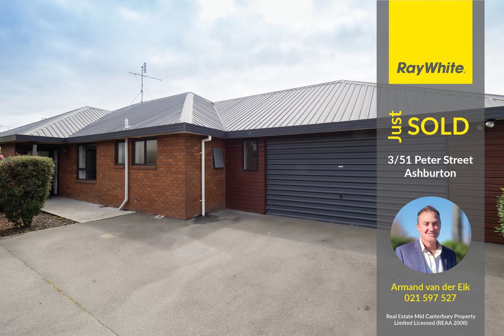 Sold 3/51 Peter Street, Ashburton realestate.co.nz