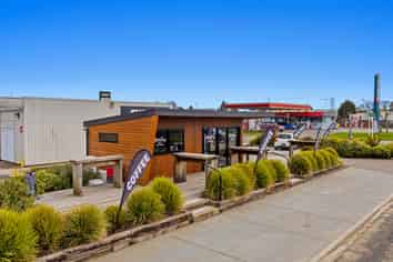 Busy Drive-through Coffee Business