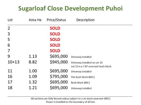 9/10+13/11/16-18 Sugarloaf Close, Puhoi