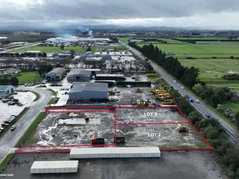 Prime industrial yards for sale at Waingawa