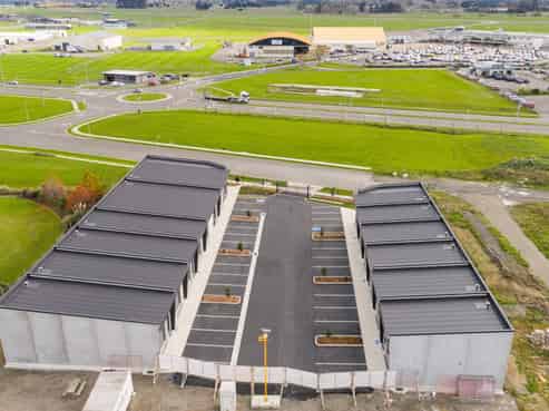 Airport industrial storage units