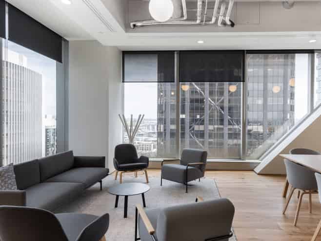 Open plan office space in Commercial Bay for 15 