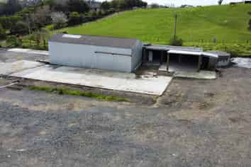 Large yard with shed