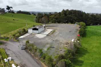 Large yard with shed