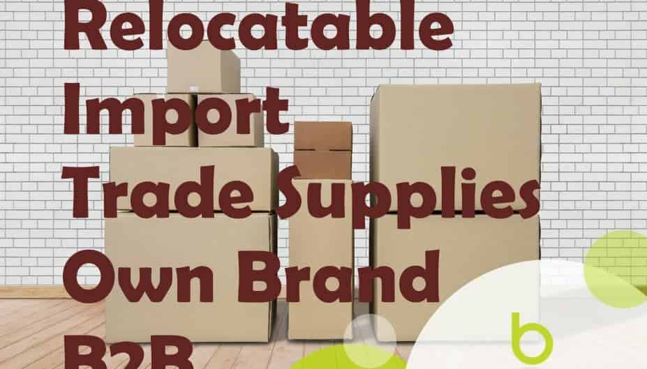 For sale Import/Distribution Excellent BoltOn Relocatable