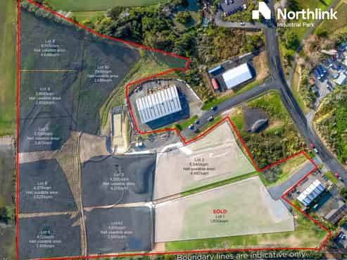 Brand-new industrial lots pre-selling now