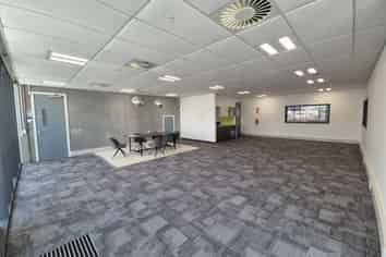 Modern office space with sustainability features