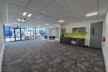 Modern office space with sustainability features