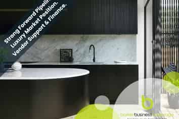 Cabinetry Business - Luxury Market, Solid Forward Bookings, Vendor Finance & Support