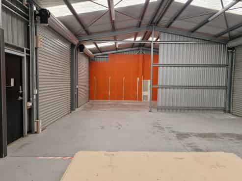 Warehouse, two roller doors, office space