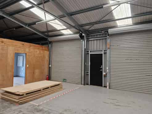 Warehouse, two roller doors, office space