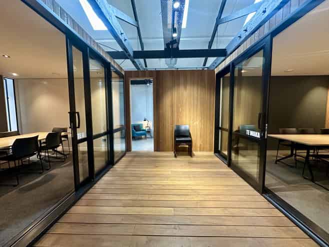 Character Kiwi Bacon Building Office