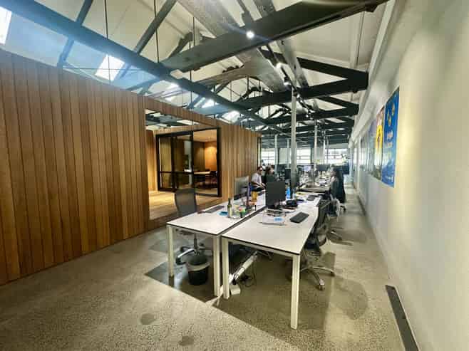 Character Kiwi Bacon Building Office