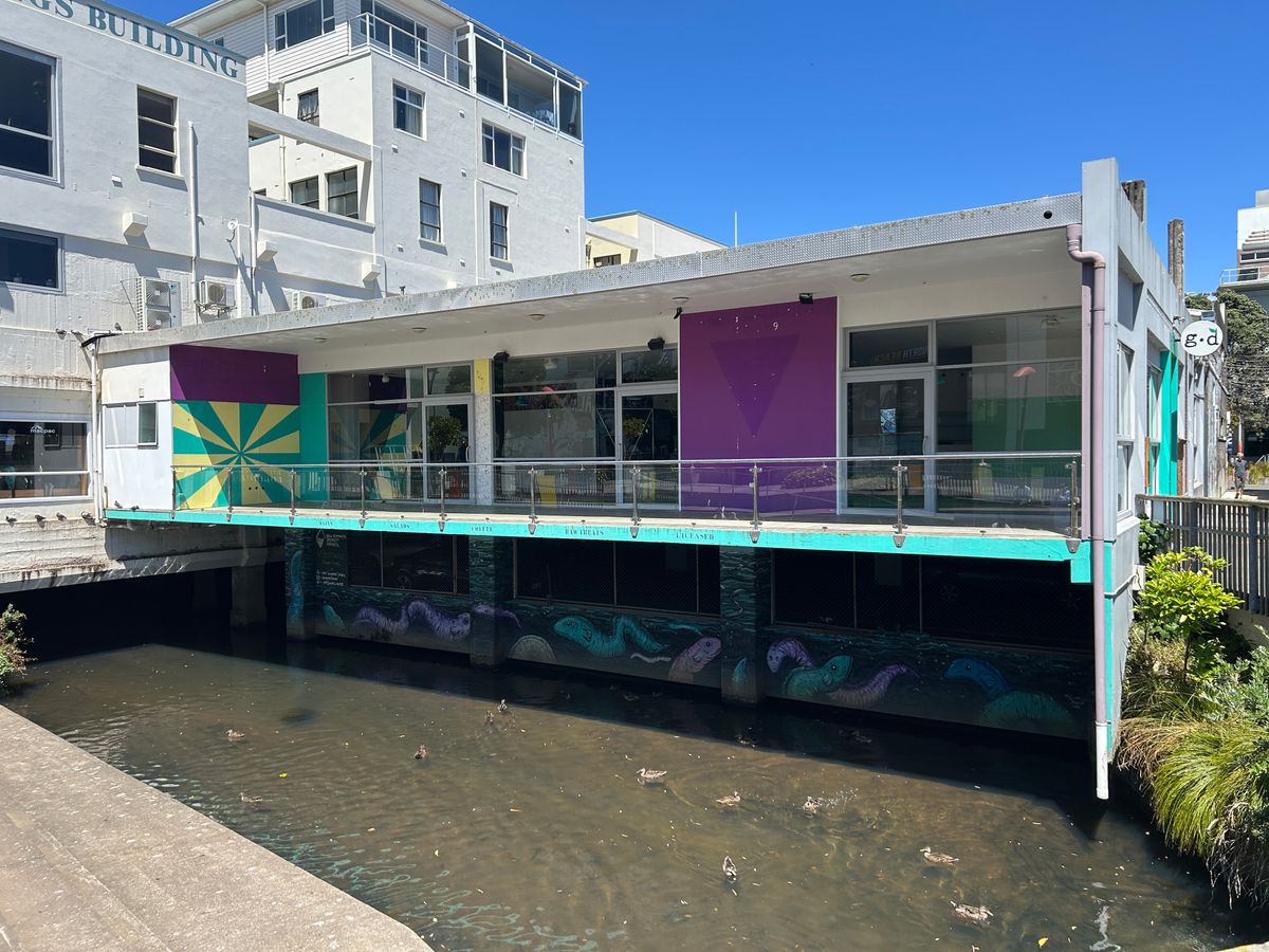Former Café Overlooking Huatoki Plaza