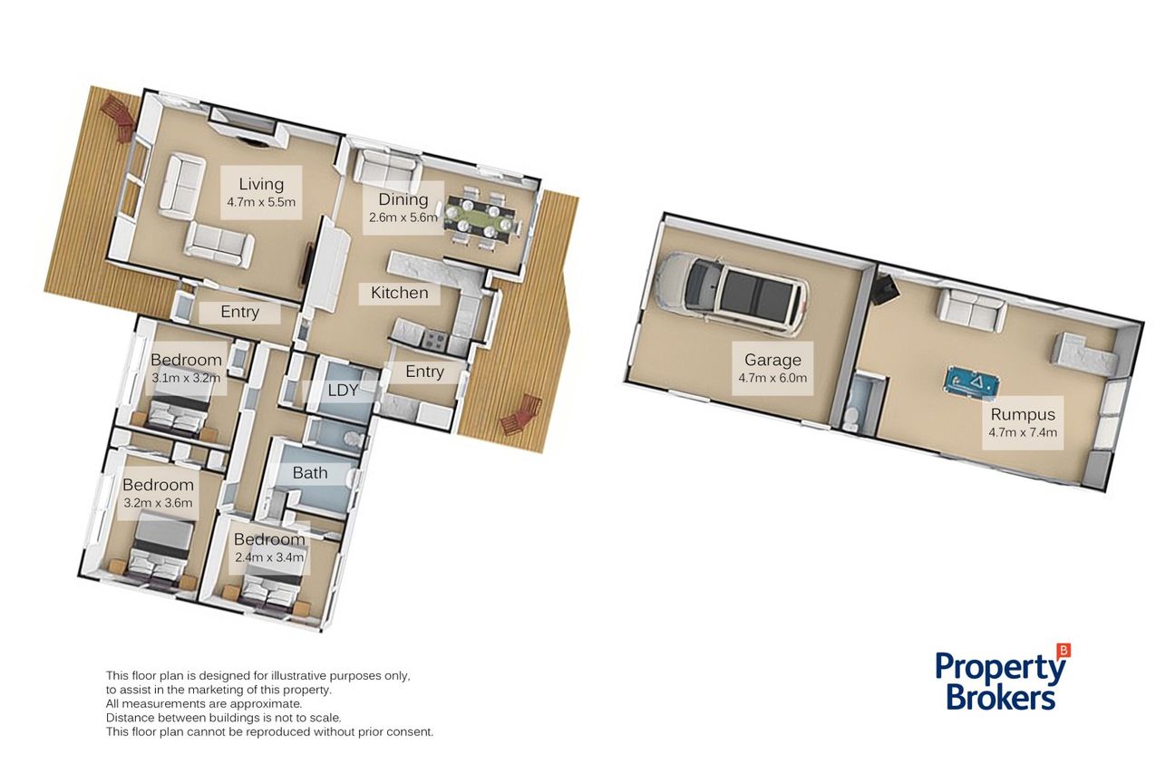 Charming 3-bedroom home, rumpus room & pool - Widok 4