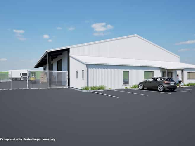Warehouse with Planned Extension & Canopy