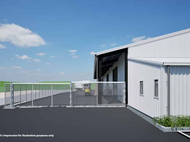 Warehouse with Planned Extension & Canopy