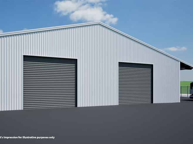Warehouse with Planned Extension & Canopy