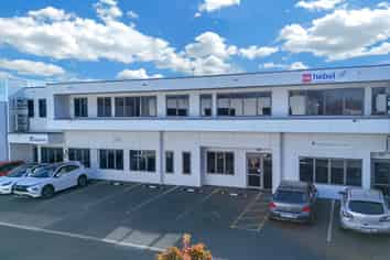 Modern first floor office with car parks