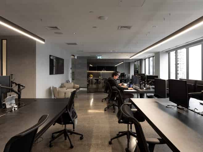 Fully furnished open plan office on Shortland