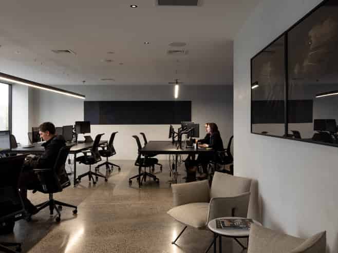 Fully furnished open plan office on Shortland