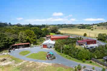 Yard with outbuildings in Matakana