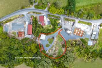 Yard with outbuildings in Matakana