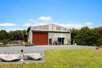 Yard with outbuildings in Matakana