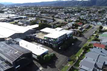 Air conditioned Petone office option with at door