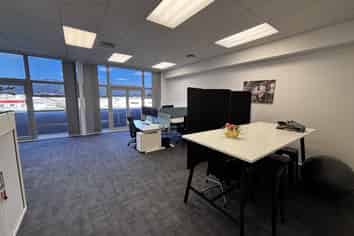 Air conditioned Petone office option with at door