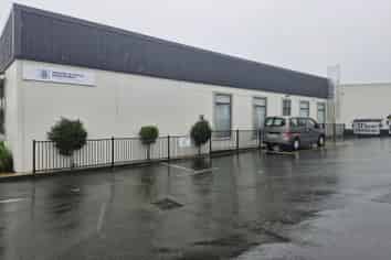 Retail space with roller door