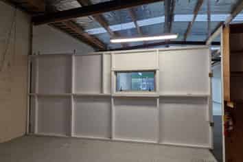 Retail space with roller door