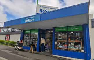 Retail space with roller door