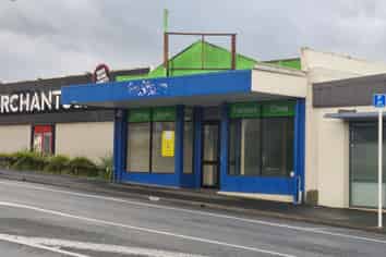 Retail space with roller door