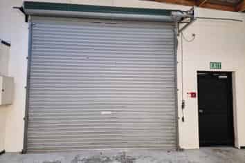 Retail space with roller door