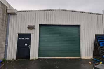 Retail space with roller door