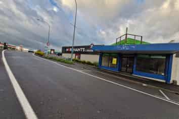 Retail space with roller door