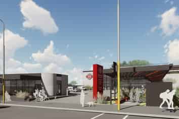 Street front retail – anchored by New World