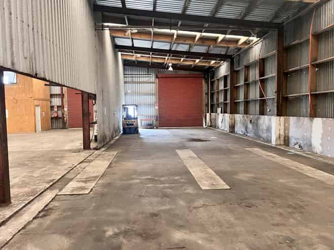 Industrial building and expansive yard space