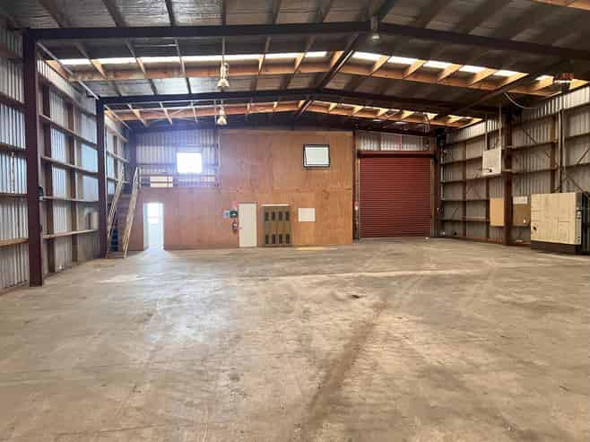 Industrial building and expansive yard space