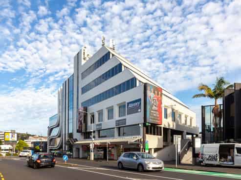 Iconic freestanding building on Broadway