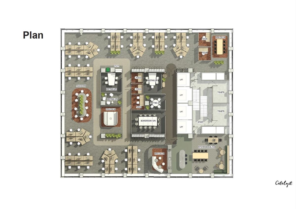 Bright CBD Office Floor - Ansicht 4