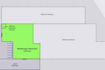 High Profile Warehouse + Showroom + Yard Combo