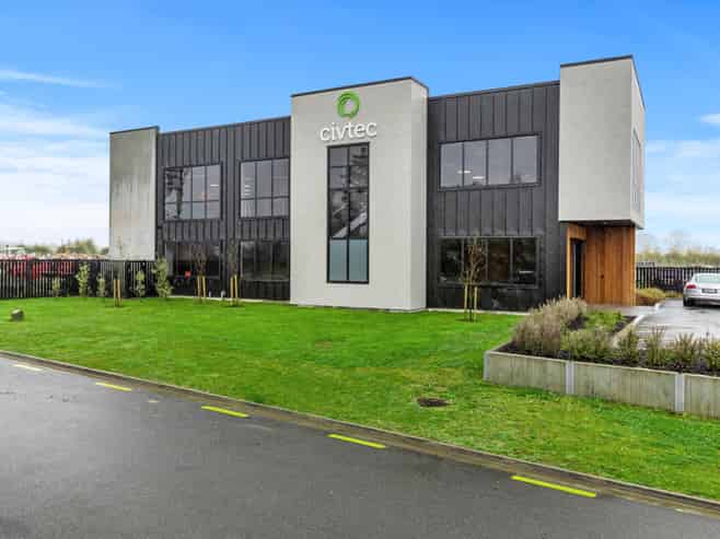 Modern industrial warehouse, offices and yard