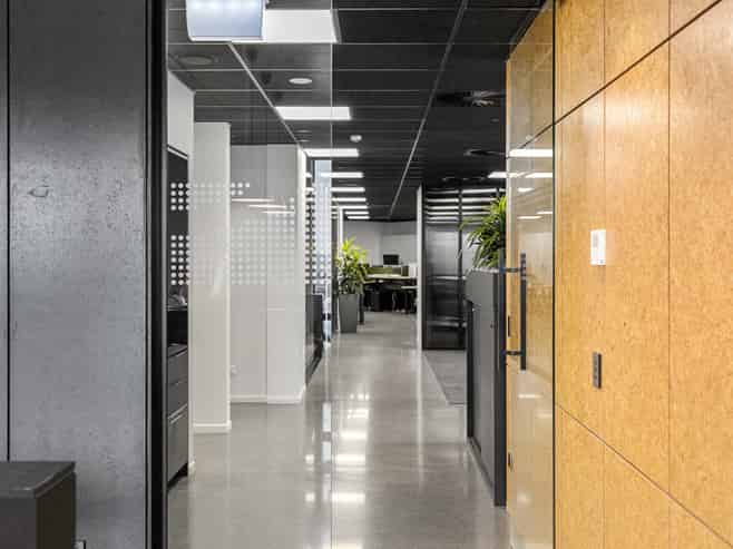 Modern industrial warehouse, offices and yard