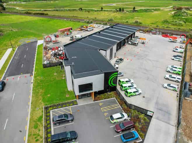 Modern industrial warehouse, offices and yard