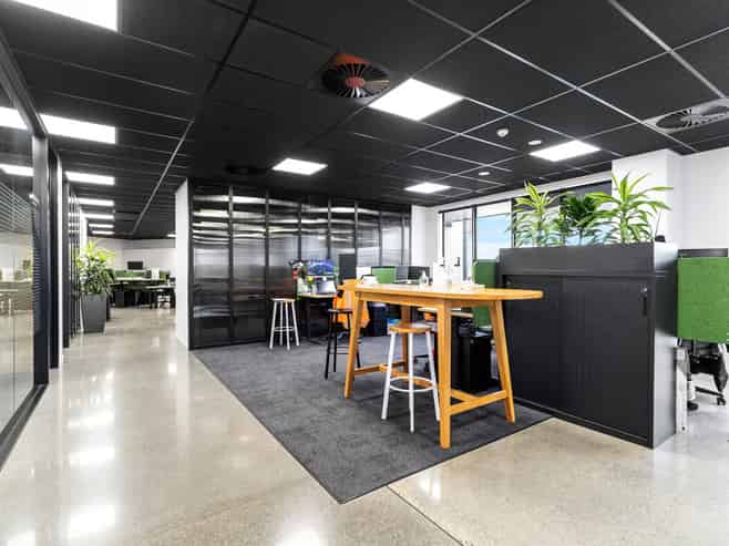 Modern industrial warehouse, offices and yard